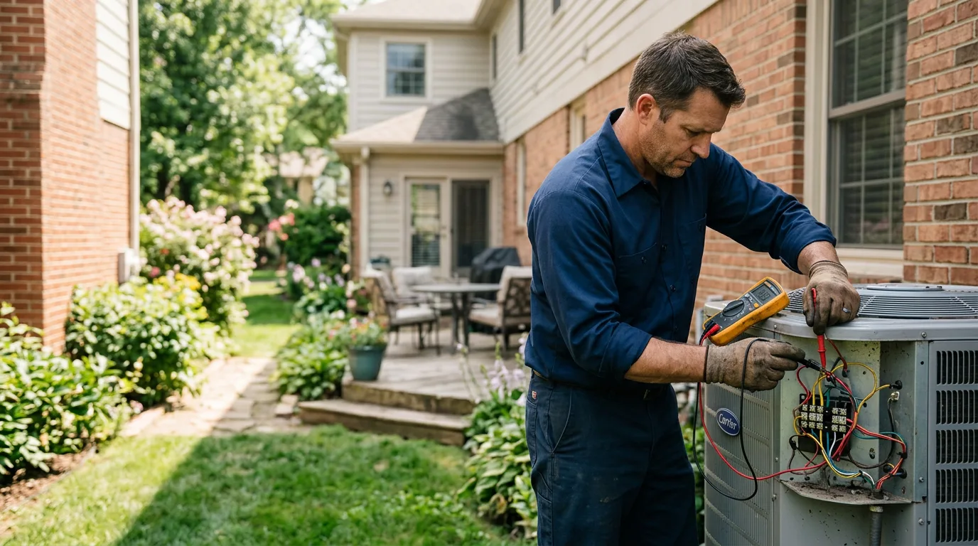 HVAC technician working near Eskdale, WV